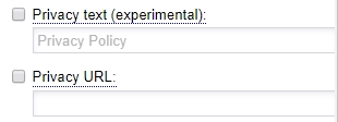 blox now - navigation - privacy policy - page customizations